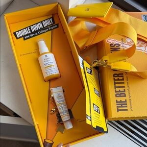 Kiehl's Skincare Duo in Bright Yellow Packaging